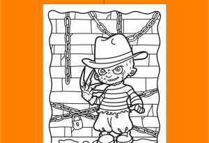 Freddy Krueger Coloring Page