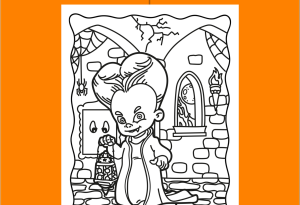 Dracula Coloring Page