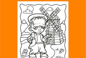 Frankenstein Coloring Page